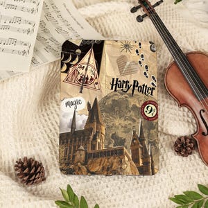 Funda para Kindle de Harry Potter y Hogwarts, personalizada con nombre para Kindle Paperwhite 11/12, Kobo Clara Color 6/7, funda para Kindle 10/11, regalo para ella.