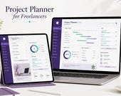 Project Planner Printable | Premium Digital Planner 2025-2026  A4 Project Management Template | Budget Tracker, Task Checklist, Goal Planner