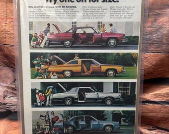 1976 Chevrolet Caprice Impala Monte Carlo Chevelle Vintage Print Ad