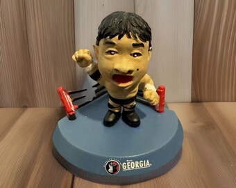 Jumbo Tsuruta Figure Georgia Coffee 2004 All Japan Pro Wrestling AJPW Mini Japan