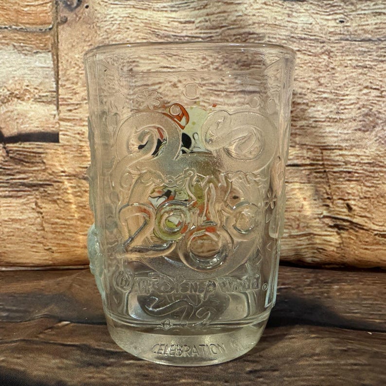 Vintage 2000 Disney World Mickey Mouse Animal Kingdom McDonald's Glass Tumbler image 3