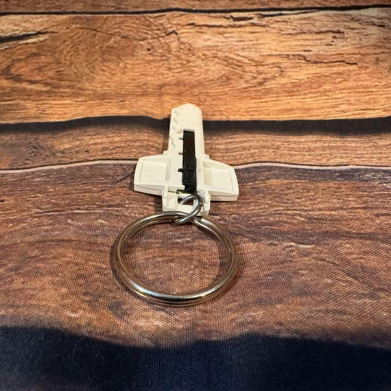 Daffron Data Solutions Key Razor Blade Keychain Vintage Utility Industry View 4