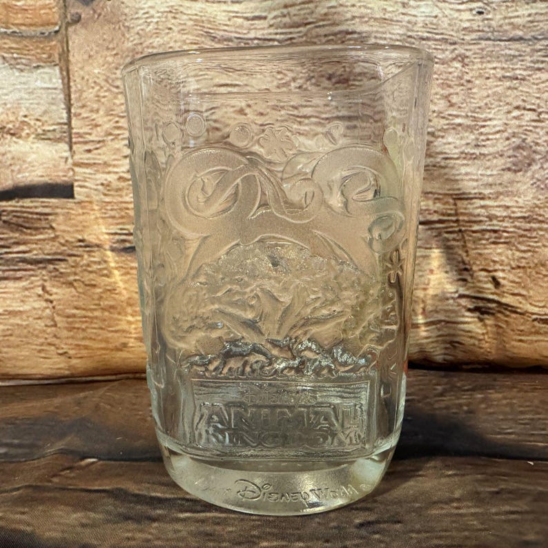 Vintage 2000 Disney World Mickey Mouse Animal Kingdom McDonald's Glass Tumbler image 2