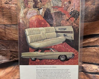 1967 Buick Electra 225 Limited Vintage Original Car Print Ad Classic Auto Art