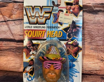 WWF Macho King Randy Savage Squirt Head World Wrestling Federation NIP