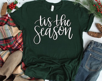 Tis the Season SVG File, Christmas SVG file, Hand Lettered svg, Christmas SVG, Cricut svg, silhouette svg