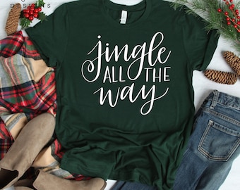 Jingle all the Way SVG, Merry Christmas SVG file, Hand Lettered svg, Christmas SVG, Cricut svg, silhouette svg