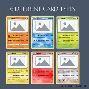 Create Your Own Pokeman Card - Etsy Australia Create Your Own Pokeman Card - Etsy Australia