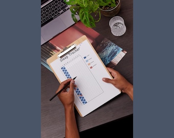 Sömnspårare Årlig utskrivbar journalsida, planerarsida Spåra sömn, Sömnlogg, Sömnanalys, Sömnkvalitet, Sömncykel, Sömnschema