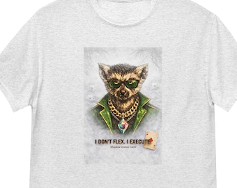 Lemur graphic streetwear tee - Symbol of power | Shadow Status Vault