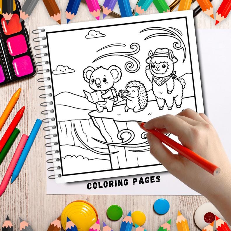 Coloring Book Ultimate Bundle Bold and Easy for Kids and Adults, Cute ...