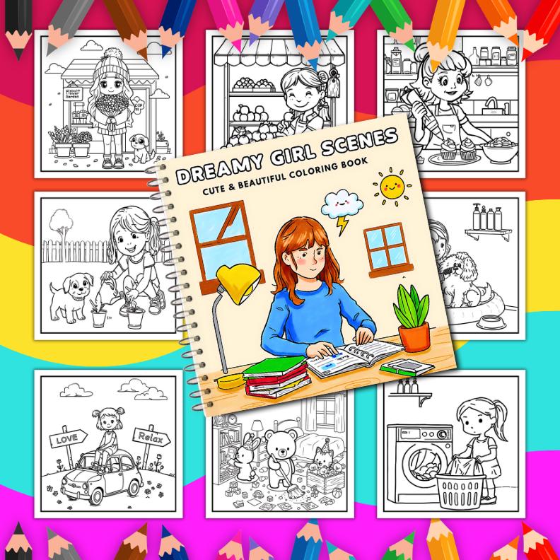 Coloring Book Ultimate Bundle Bold and Easy for Kids and Adults, Cute ...