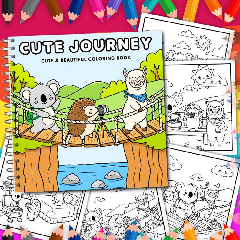 Coloring Book Ultimate Bundle Bold and Easy for Kids and Adults, Cute ...