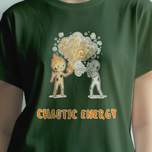 Chaotische Energie Shirt | Feuer und Luft-Geist-T-Stück - Lustiges Bestie Geschenk