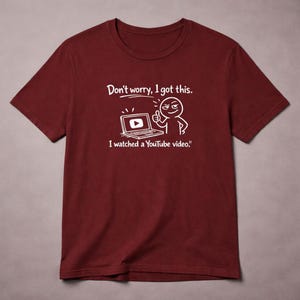 Camiseta engraçada com humor sarcástico "faça você mesmo" - Camiseta com piada tecnológica divertida - Presente para pai, marido, engenheiro, programador