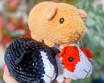 Guinea Pig Crochet Pattern PDF – 3in1 Amigurumi guinea pig Pattern, Digital Download
