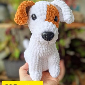 Jack Russel Crochet Pattern PDF – Amigurumi Dog Pattern, Digital Download