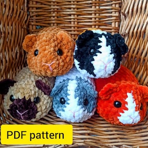 Mini-haakpatroon cavia (pdf) – 5in1 amigurumi-caviapatroon, digitale download