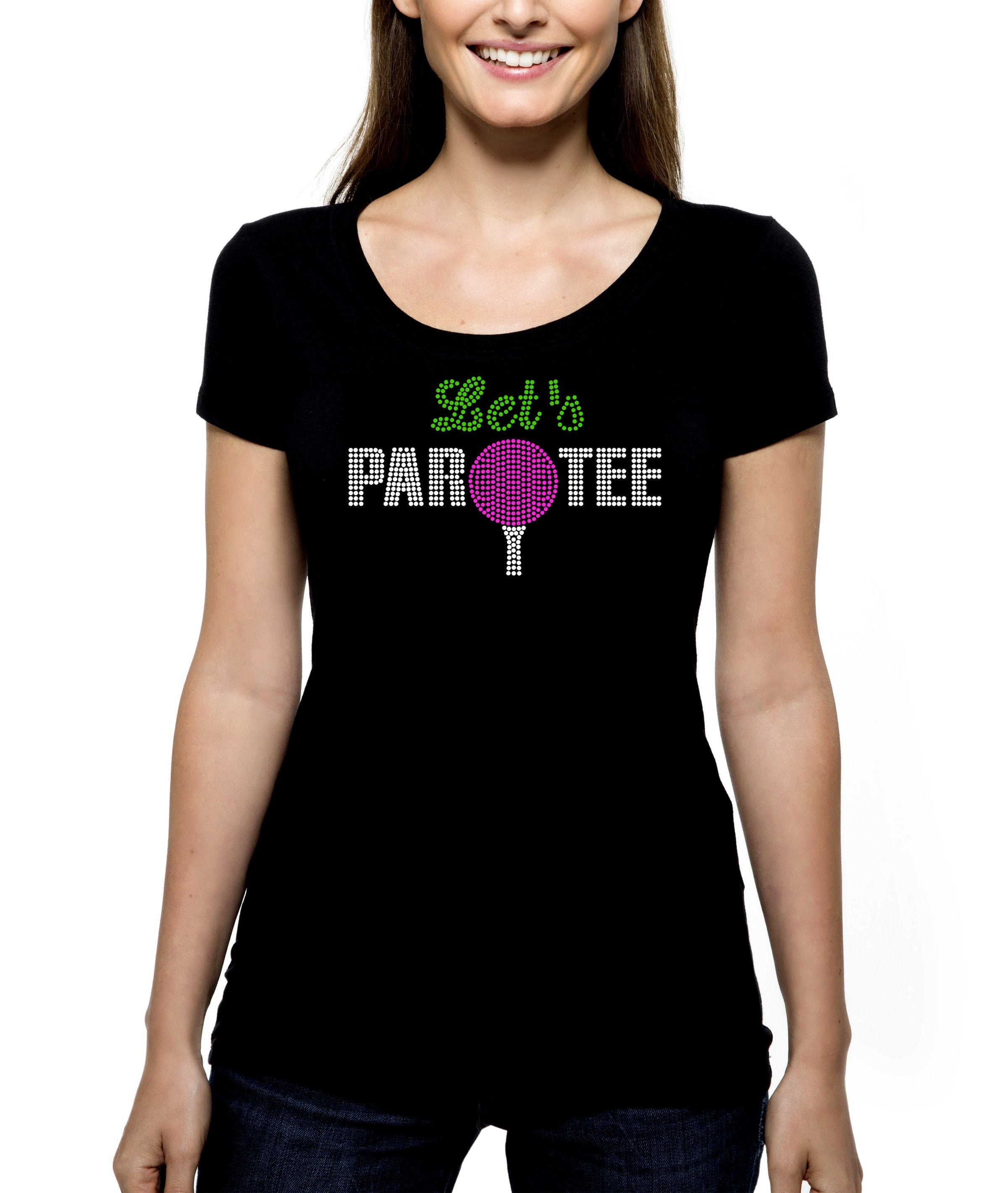 Par Tee Golf RHINESTONE T-shirt Tank 