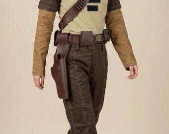 Traje de vuelo mandaloriano personalizado – Conjunto base de cosplay de Din Djarin con funda para Comic Con, Halloween y LARP