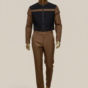 Mandalorian Flight Suit Brown Din Djarin Cosplay Costume, Bounty Hunter Outfit, Tactical Jumpsuit Halloween Comic Con image 5