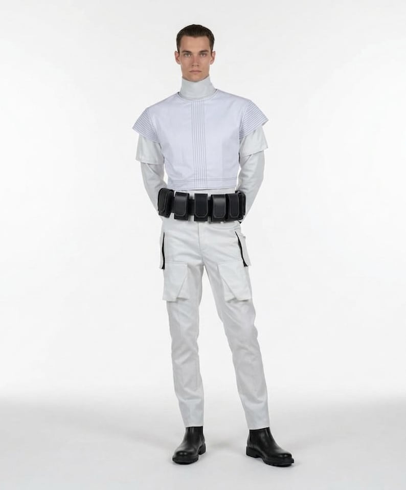 Traje de vuelo de cosplay de Mandalorian con chaleco antibalas, atuendo personalizado de cazarrecompensas, disfraz base de armadura para convenciones y Halloween. imagen 1