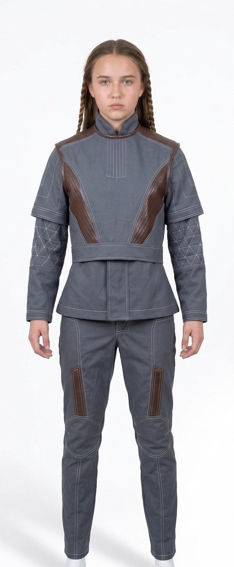 Bo‑Katan Kryze Cosplay Flight Suit – Custom Mandalorian Armor Base Outfit for Comic Con, Halloween & LARP image 1