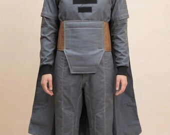 Din Djarin Inspired Bounty Hunter Flight Suit Cosplay, Custom Beskar Armor Costume for Comic Con and Events