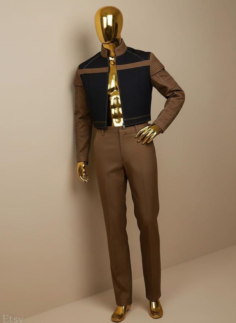 Mandalorian Flight Suit Brown Din Djarin Cosplay Costume, Bounty Hunter Outfit, Tactical Jumpsuit Halloween Comic Con image 6