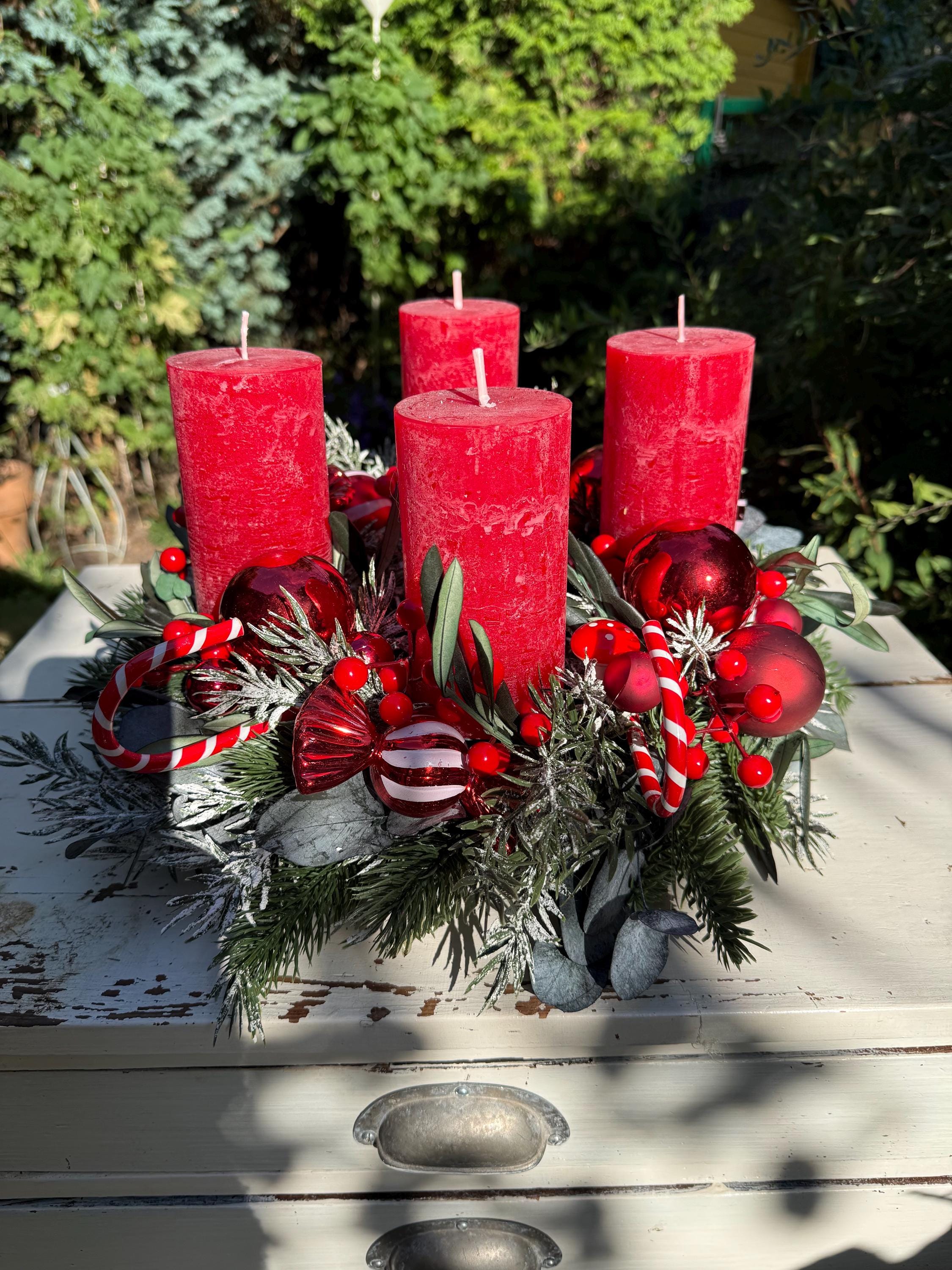 Weihnachtskranz tür