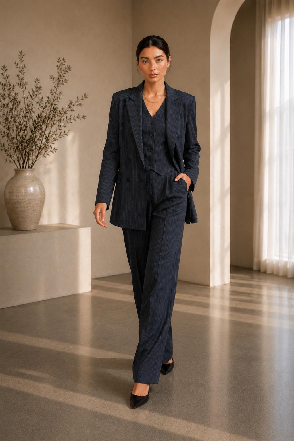 navy mother of the bride trouser suit
