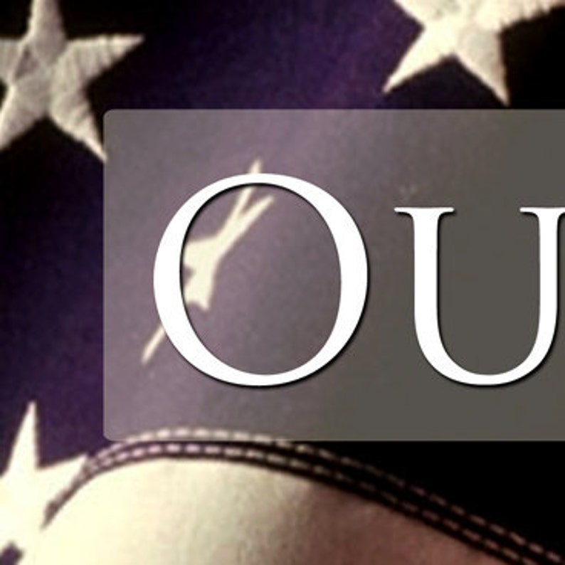 Patriotic Picture Frame with Military Theme Personalize for Your Family/'s Hero