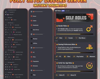 Servidor de Discord de Orange Black / Configuración de la comunidad de juegos (Descarga digital)