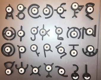 Unown Magnets | 3d Printed Pokemon Magnets