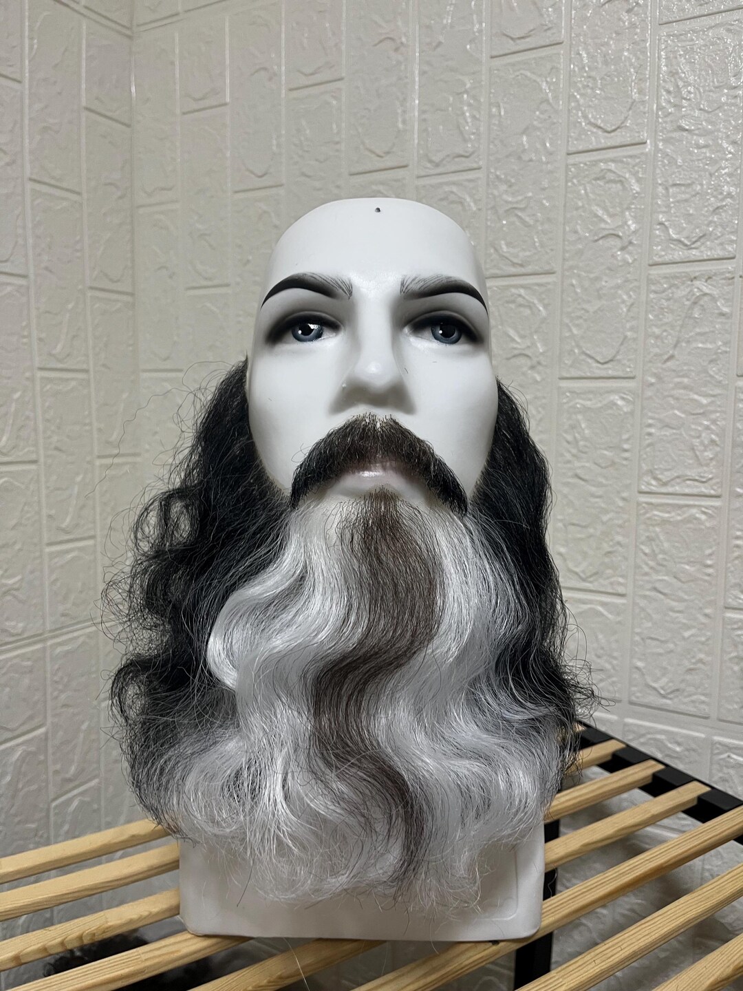 Realistic Handmade Fake Beard & Mustache Set | Lace Front | Custom ...