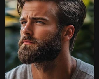 Custom Realistic Handmade Fake Beard & Moustache Set | Custom Color | Theater, Film, Cosplay and Daily Life