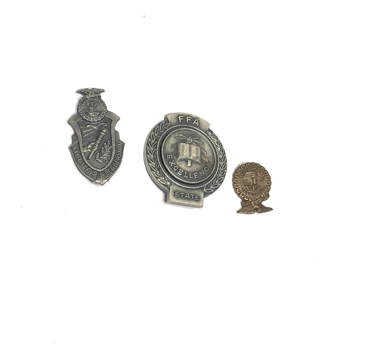 Vintage pewter Pin collection lot of 3 pins FFA State Etsy