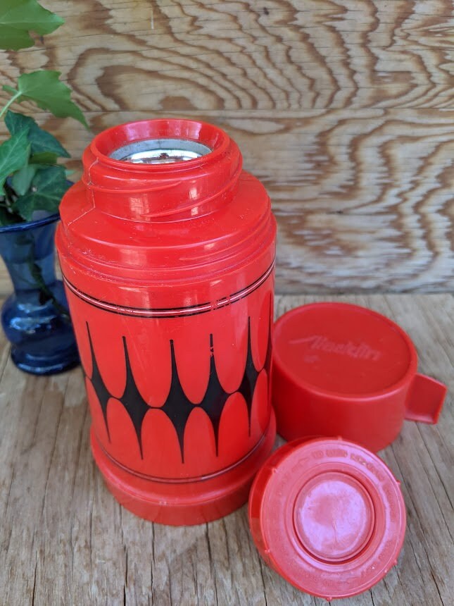 Vintage Red Thermos Brand Canteen - Gil & Roy Props