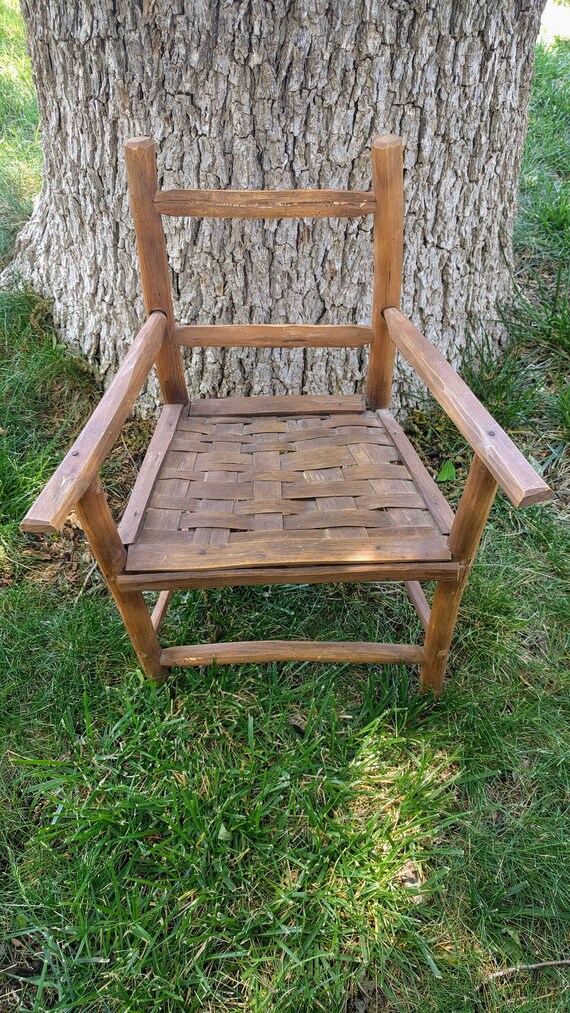 Vintage wooden online doll chair