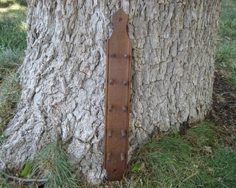 Vintage wood tie holder, necklace holder, key holder, jewelry holder