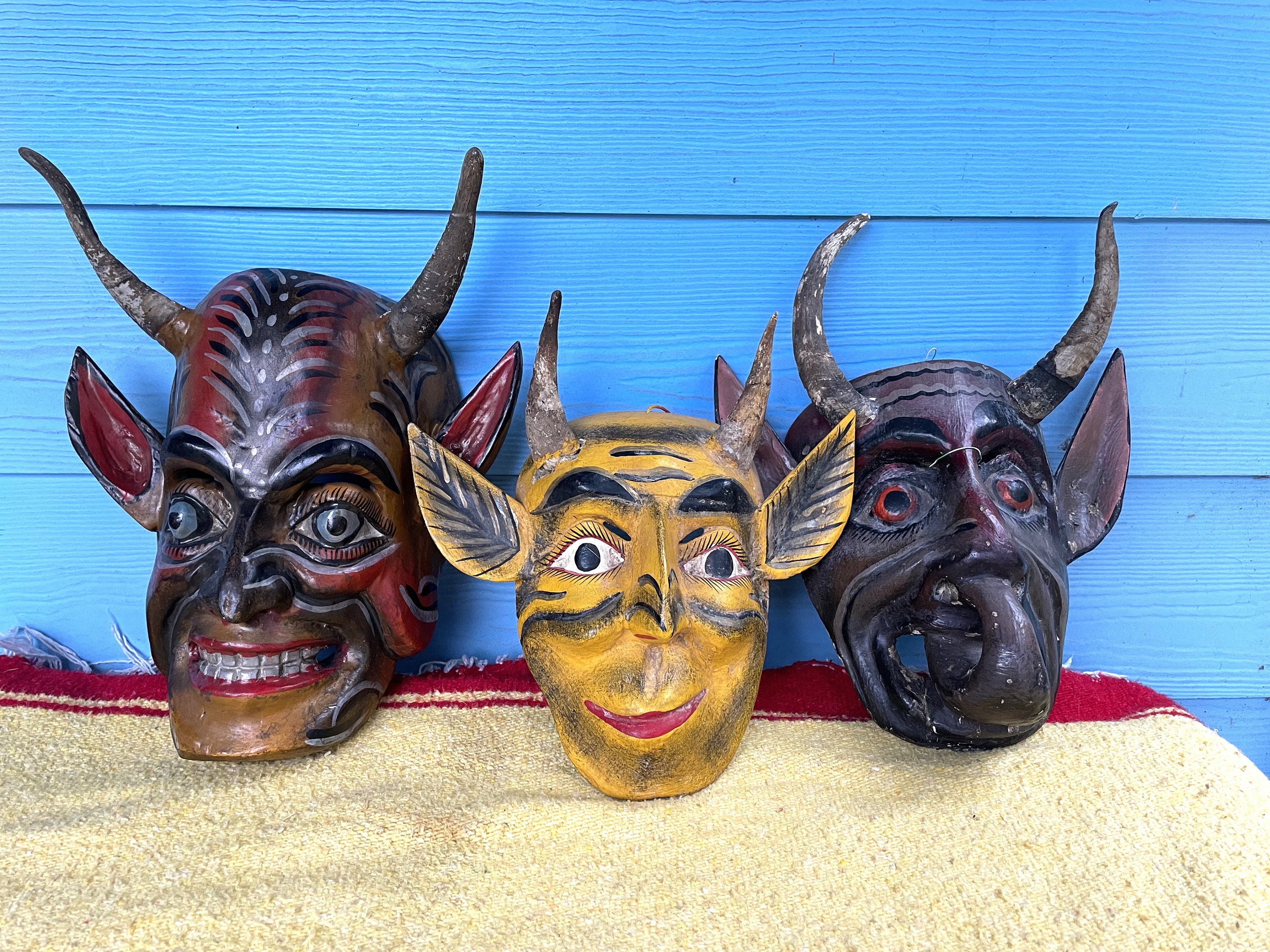 Carved Devil Mask 