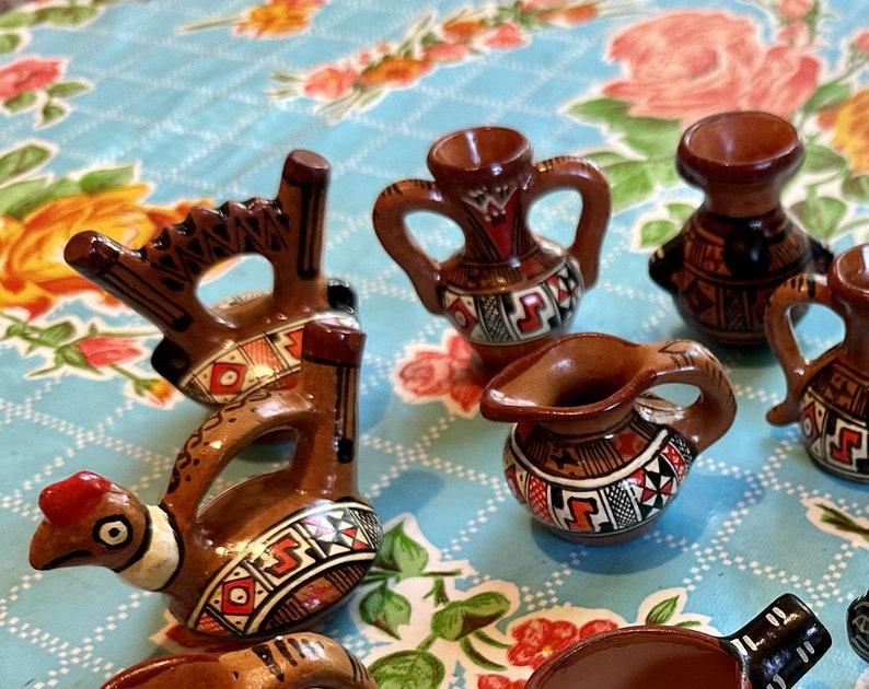 Vintage Pottery, Vintage Ceramic, Miniature Ceramic, Mexico, Mexican