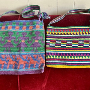 Carteras mexicanas antiguas, carteras guatemaltecas, carteras tejidas
