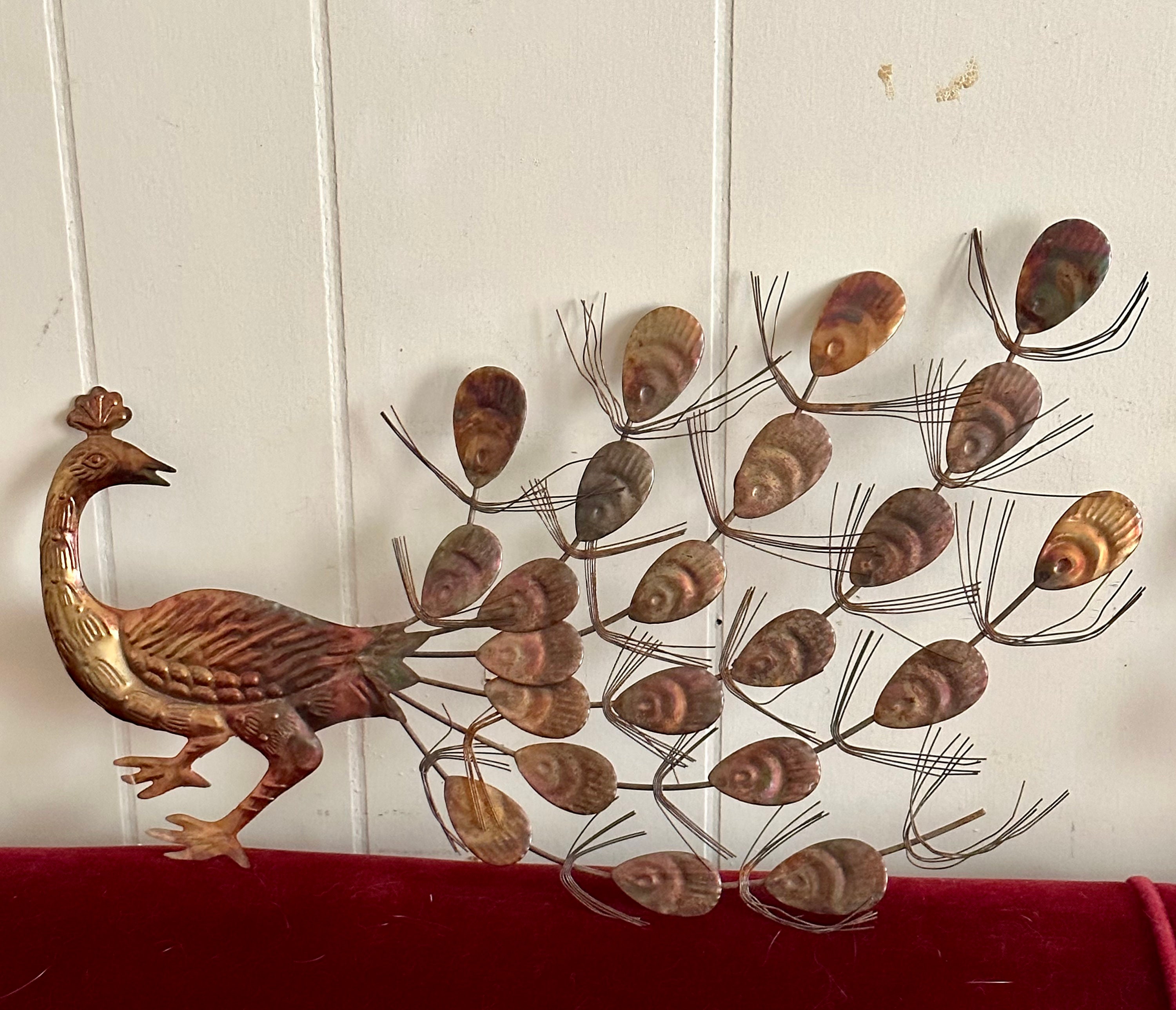Vintage Metal Vintage Wall Decor, Wall Hanging, Midcentury - Etsy