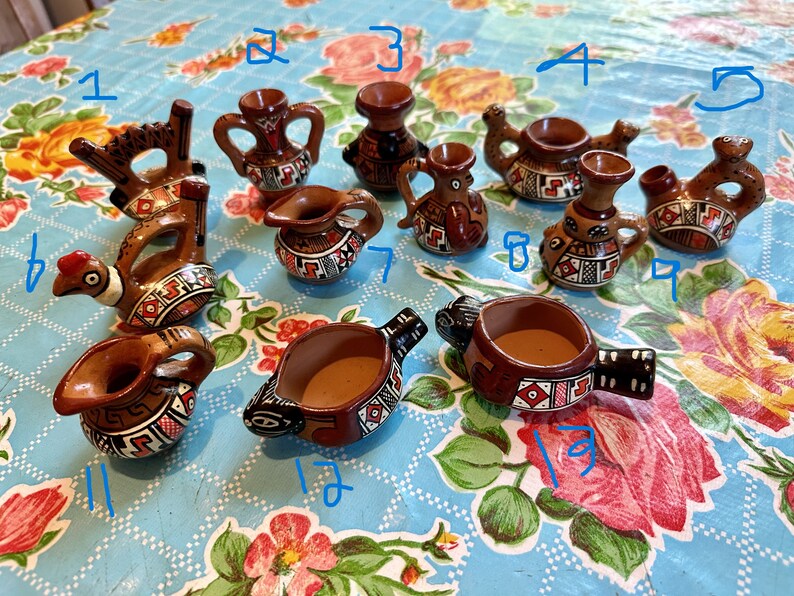 Vintage Pottery, Vintage Ceramic, Miniature Ceramic, Mexico, Mexican