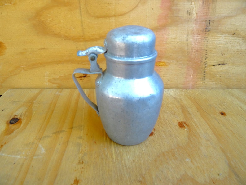 Vintage metal water bottle rustic pitcher tin pitcher tin cum Etsy