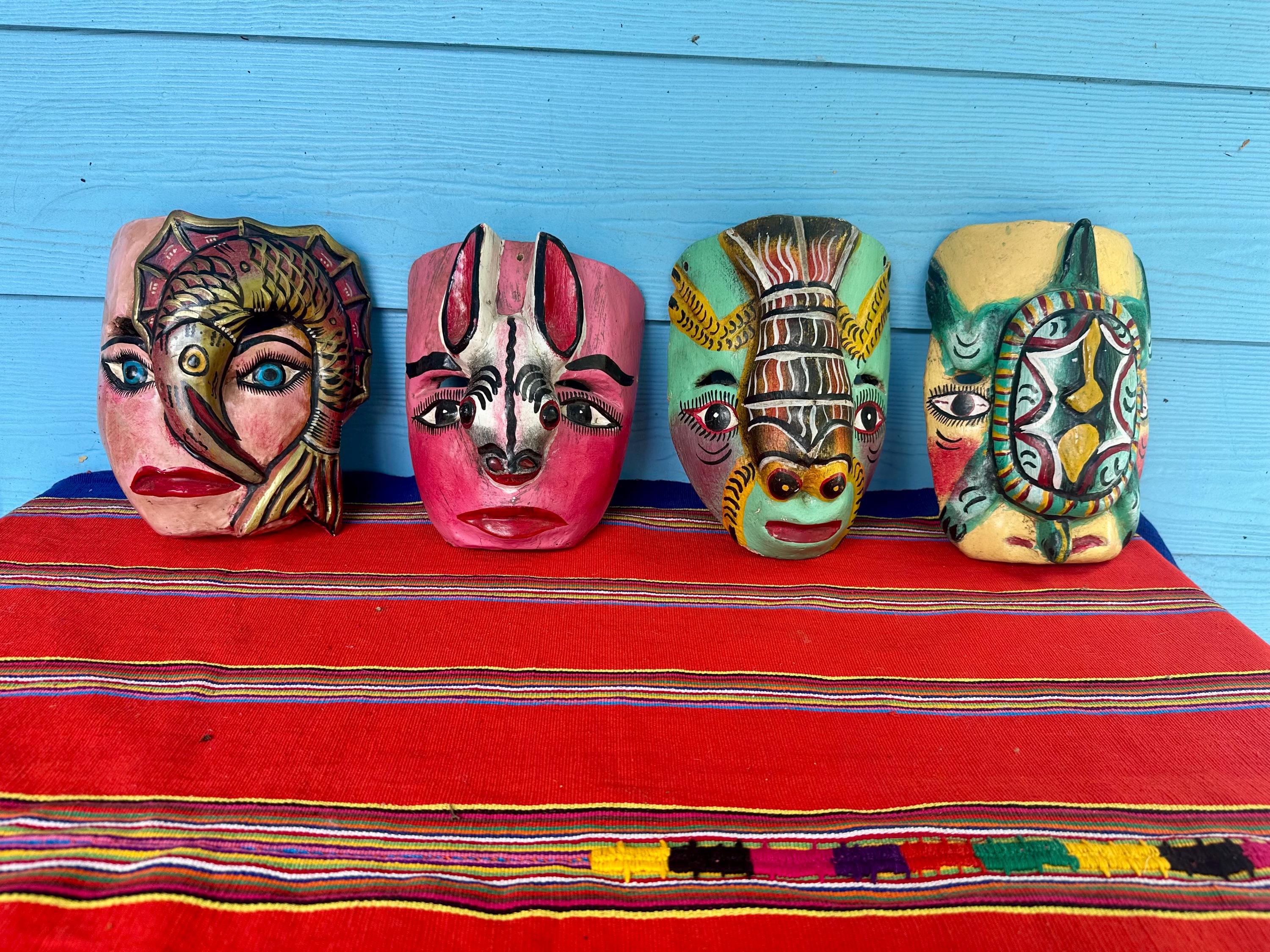 Mexican wood mask - Etsy 日本