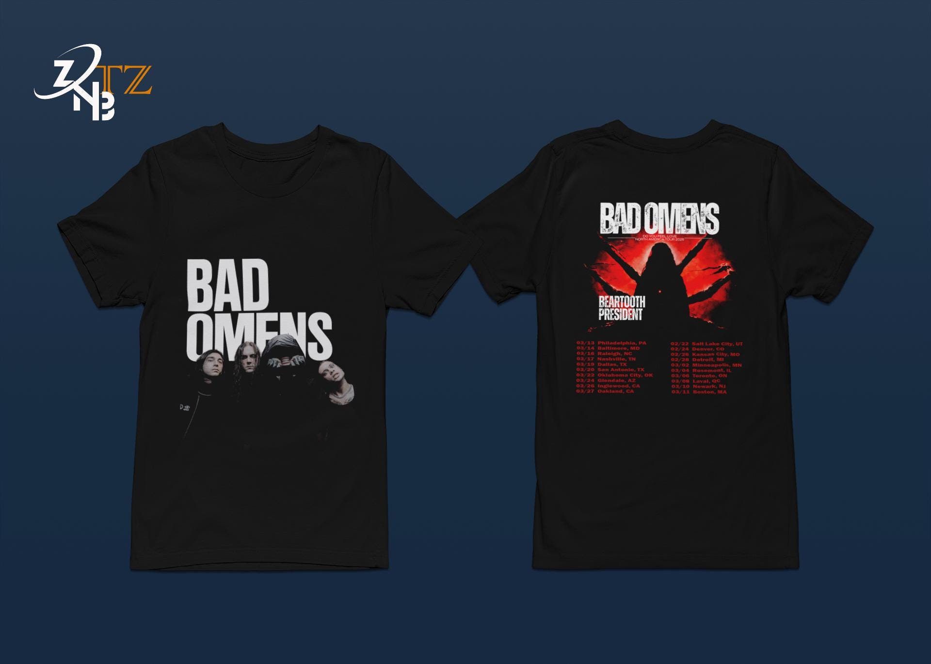 t-shirt da uomo Bad Omens - Ram Skull - ROCK OFF