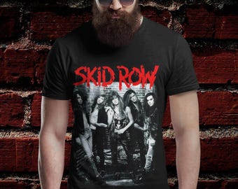 Vtg SKID ROW 1991 Slave to the Grind Tour Double Sided Single