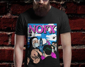 Maglietta NOFX Nun Holy Water, maglietta della band punk rock